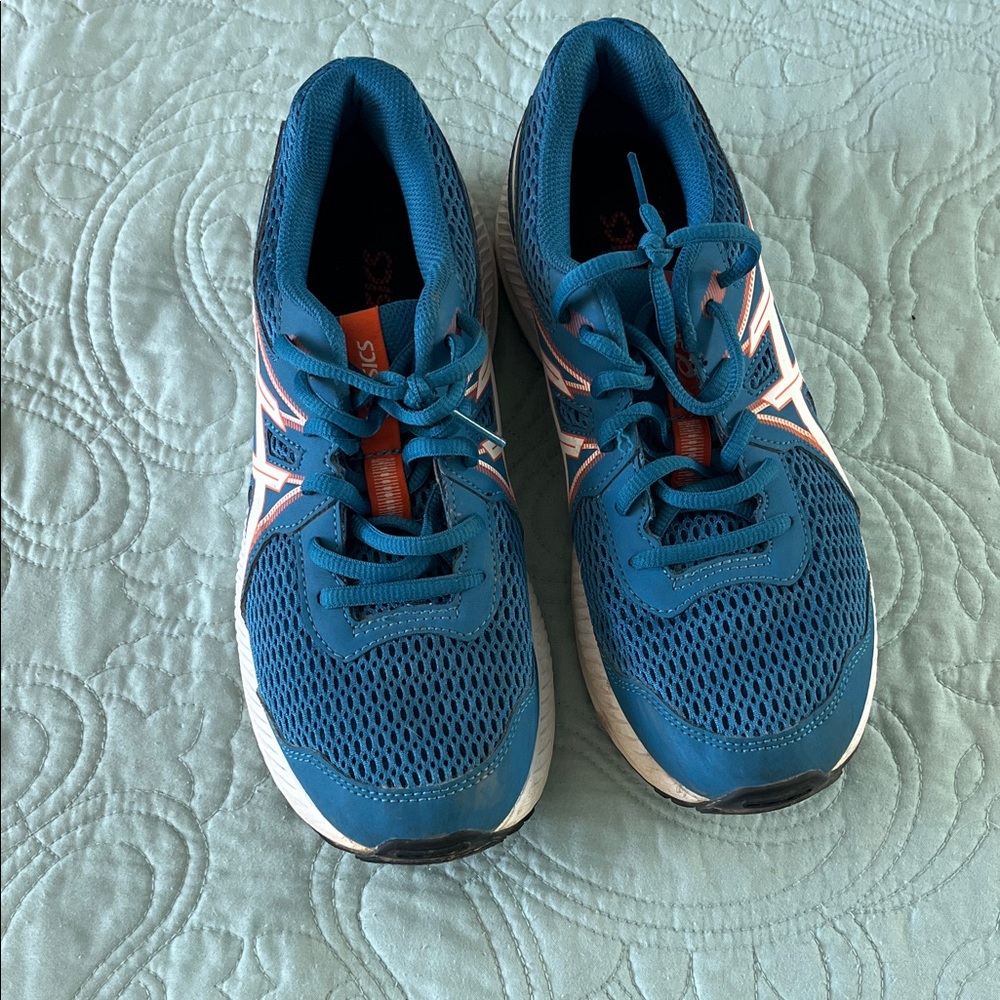 Asics Contend 7 Teal and White Sneakers